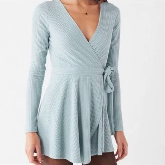 Urban Outfitters Briella Ribbed Knit  Romper - Picture 1 of 11